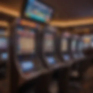 A close-up of the advanced betting technology used at the Ameristar East Chicago Sportsbook.