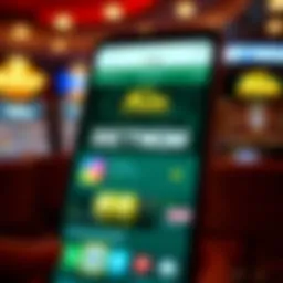 User interface showcasing the BetMGM app features