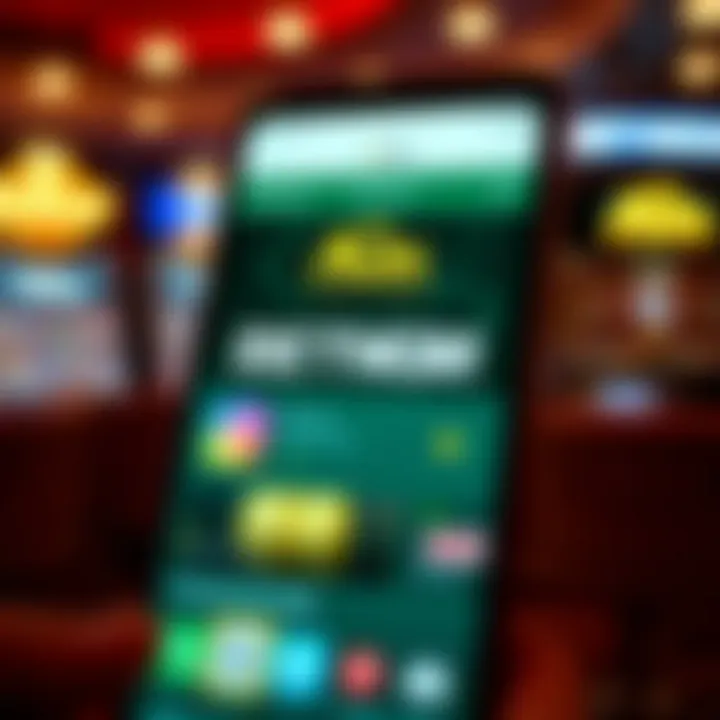 User Interface of BetMGM Android App User interface showcasing the BetMGM app features