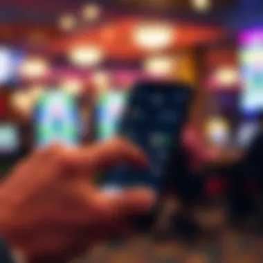 Borgata Betting App in Action A smartphone displaying the Borgata betting app in action