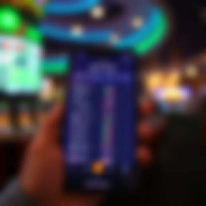 User Interface of Borgata Betting App User interface of the Borgata betting app showcasing betting options