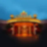 Exterior view of Caesars Southern Indiana casino highlighting its entrance