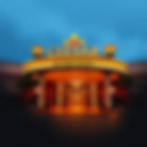 Caesars Southern Indiana Entrance Exterior view of Caesars Southern Indiana casino highlighting its entrance