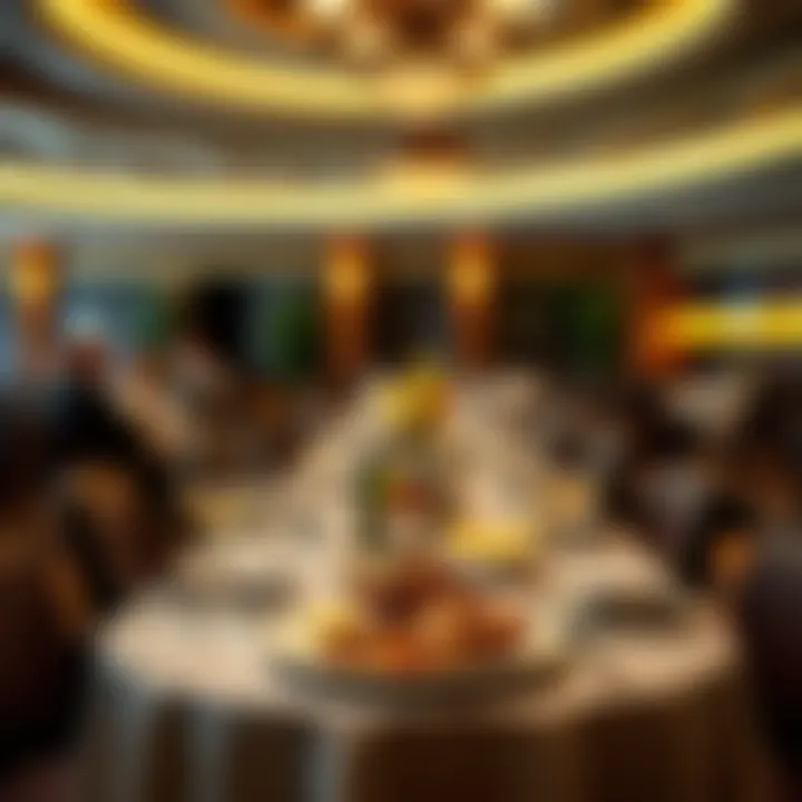 A beautifully arranged dining setup highlighting the culinary offerings