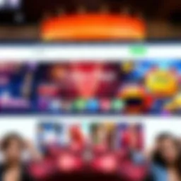 Casino Days homepage showcasing a vibrant interface