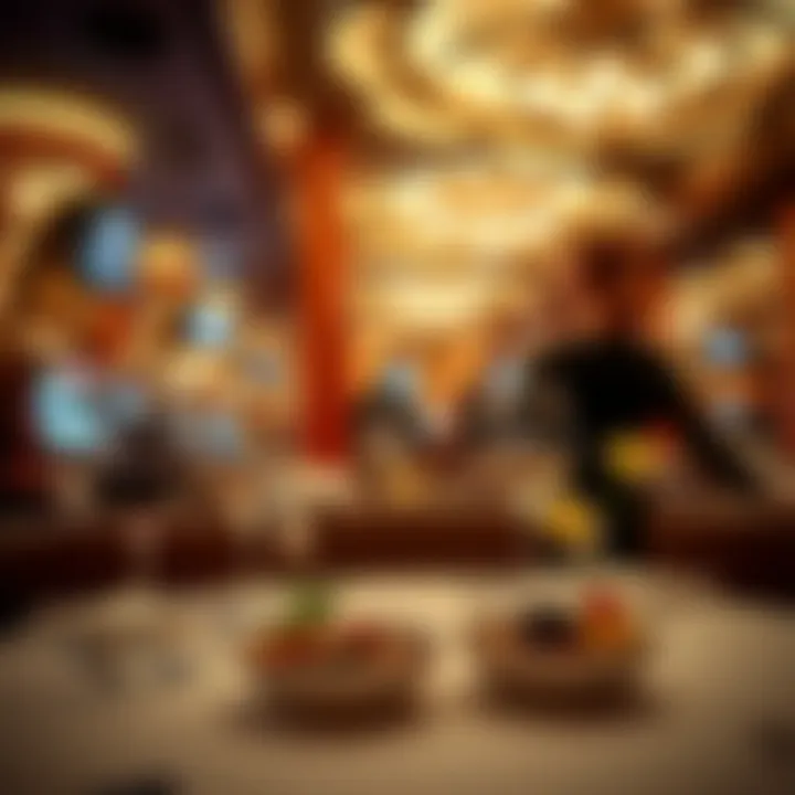 Gastronomic Delights at Casinos Elegant dining experience at a casino restaurant