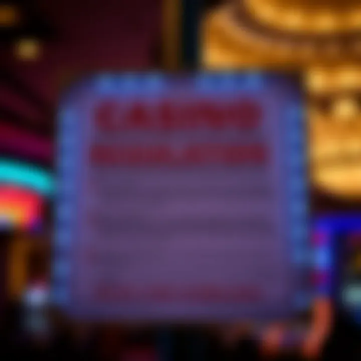 Understanding Casino Regulations Casino regulation signage depicting rules and guidelines