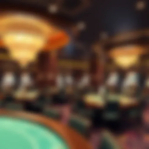 Elegant gaming environment showcasing a luxurious enclave casino interior