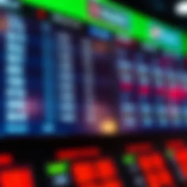 Sports Betting Odds Display A close-up shot of a sports betting screen displaying various odds