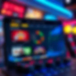 A modern esports betting app interface showcasing various game options
