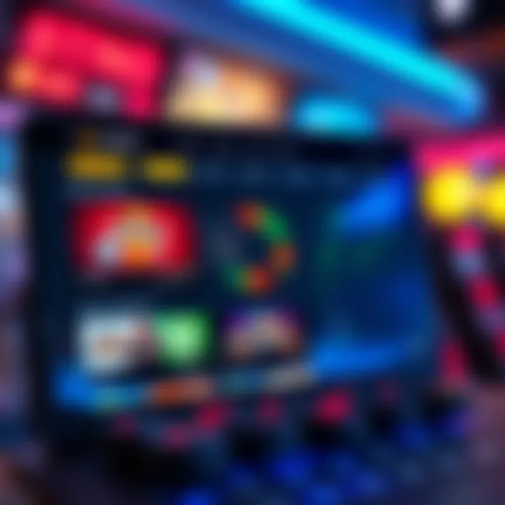 Exploring the Interface of Esports Betting Apps A modern esports betting app interface showcasing various game options