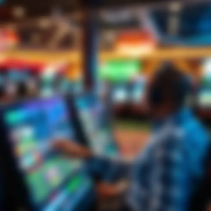 User navigating online sports betting platform