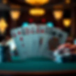 Visual representation of poker card rankings