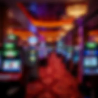 Exciting Gaming Floor Experience Interior gaming floor filled with various gaming machines and tables