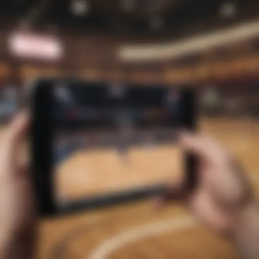 User interface of a top basketball betting app