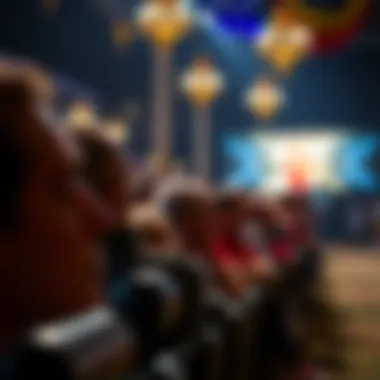 Enthralled Audience at the Joust Audience captivated by the medieval show