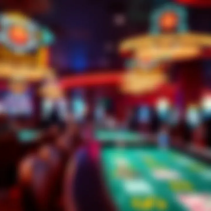 Interior view of a lively casino environment