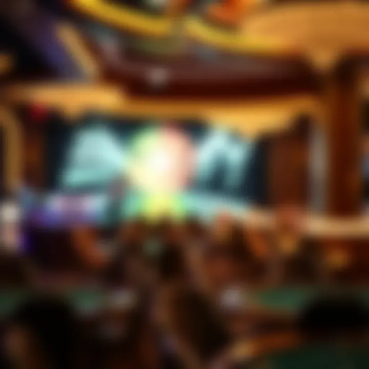 Luxurious ambiance of an adult-only casino