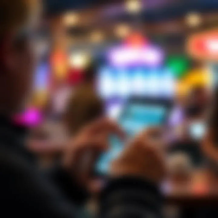 User engaging with a survey app on a tablet