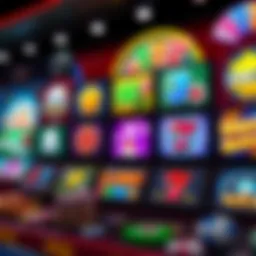 Colorful array of casino game icons