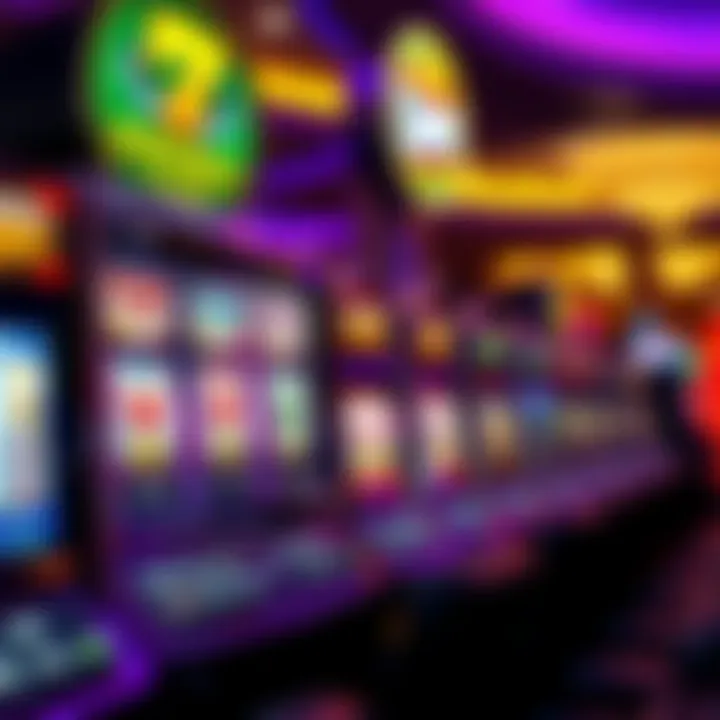 Graphic showcasing potential payouts from various slot machines