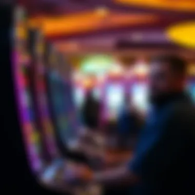 Engaging Player Experience Player enjoying a slot machine game