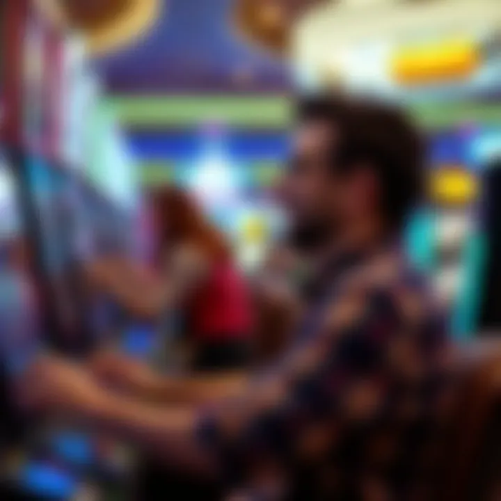 Thrilling Gaming Experience User enjoying a thrilling gaming experience at the casino