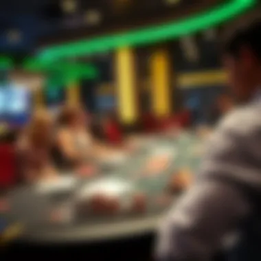 An online gaming interface showcasing a live dealer at the blackjack table