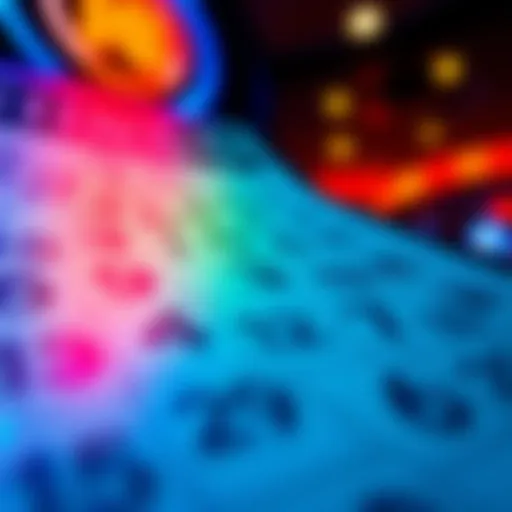 A vibrant Blackout Bingo card filled with numbers