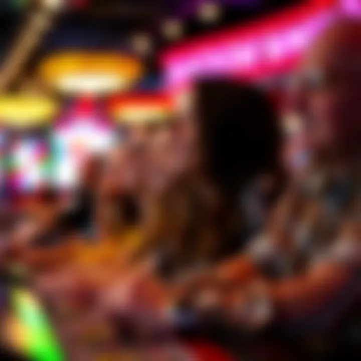 Players Enjoying Blackout Bingo A close-up of enthusiastic players engaged in Blackout Bingo