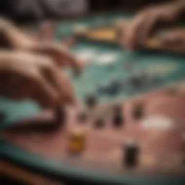 Strategic Depth in Casino Board Games A close-up of a player strategizing during a board game session