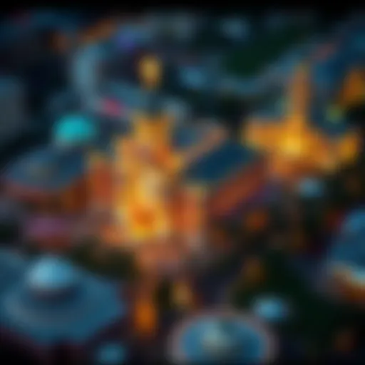 Aerial view of a prominent casino in New Orleans, showcasing its architectural beauty and vibrant surroundings