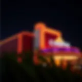 Dazzling Casino Exterior Dazzling casino exterior at night