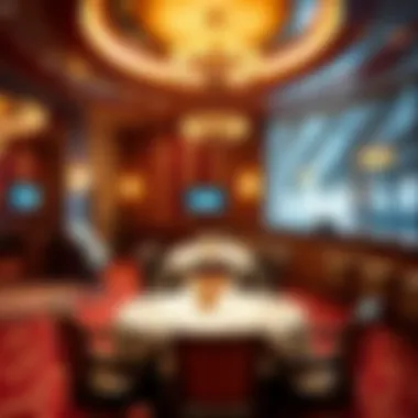 Elegant restaurant within a casino