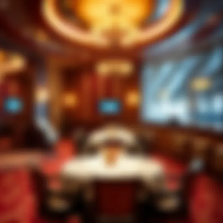 Elegant restaurant within a casino