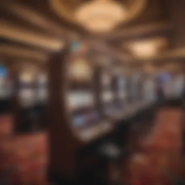 Interior gaming floor showcasing diverse slot machines and tables