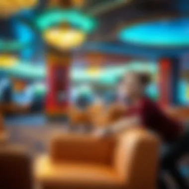 Relax in a Chic Lounge Stylish lounge area in a casino