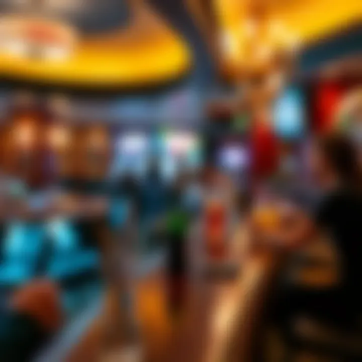 Relaxing Bar Experience A welcoming bar area with drinks and a cozy atmosphere