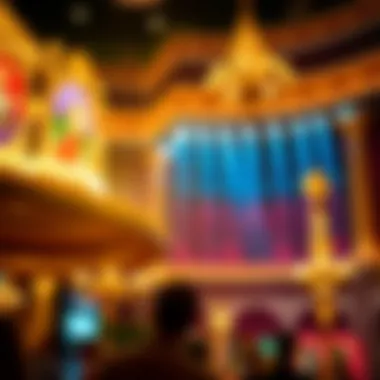 Vibrant Atmosphere: The Heart of Entertainment The vibrant atmosphere of Caesars Palace during a performance.