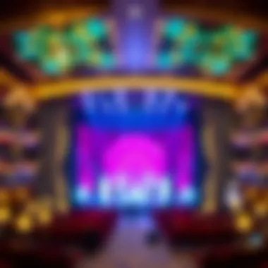 The Enchanted Stage: A Visual Feast The enchanting stage set for a Cirque du Soleil show.