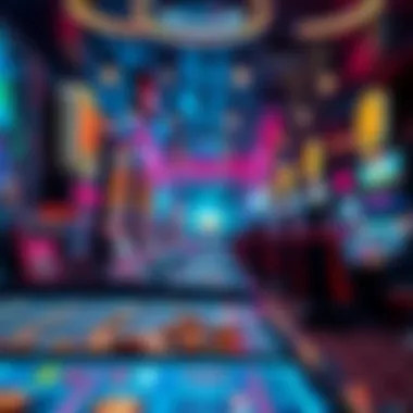 The Future of Gaming with Cryptocurrency A futuristic virtual world showcasing cryptocurrency in action