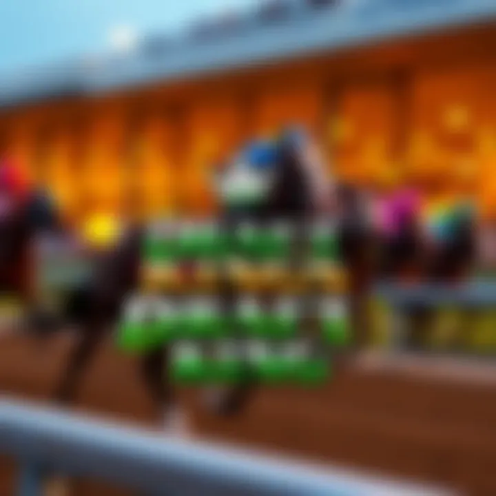 DraftKings logo with horse racing theme