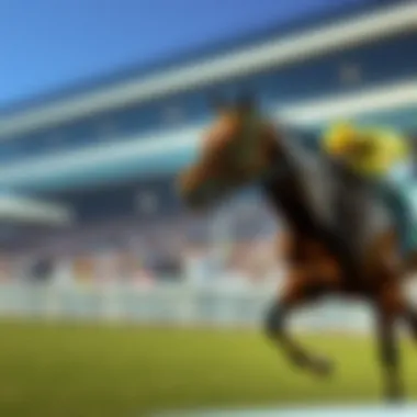 Thoroughbred racing at the Kentucky Derby