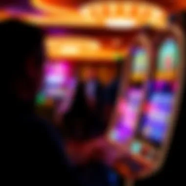 Player engaging with an interactive Konami slot game