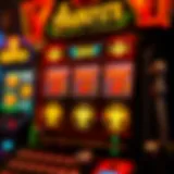 Vampire Slot Machine Features Vampire-themed slot machine with glowing symbols