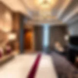 Luxurious hotel room with elegant decor