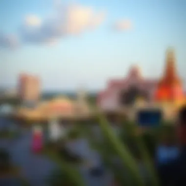 Scenic Views of Winstar Casino Stunning view of Winstar Casino from nearby hotel