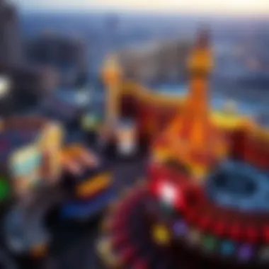 Aerial view of the largest casino in Las Vegas showcasing its grandeur