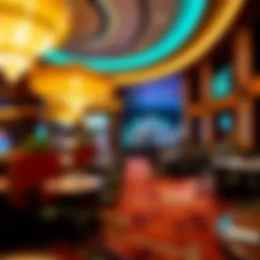 Luxurious amenities available at the casino including restaurants and bars