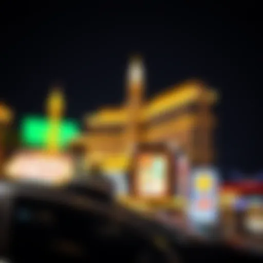 Vibrant Las Vegas Strip illuminated at night